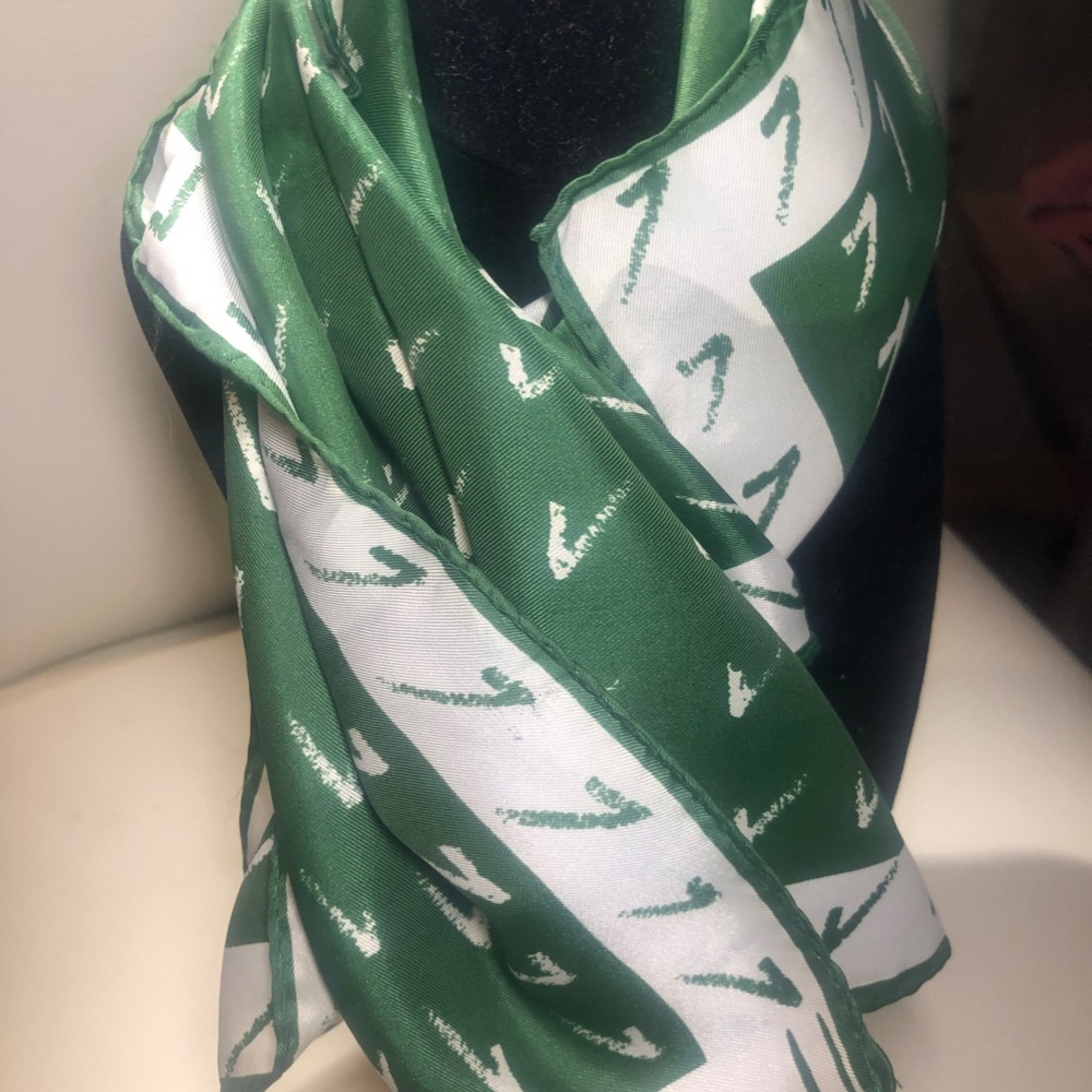 Vera Neumann Scarf Neck Hair tie, 1960's Green check mar/Users/jw/Downloads/IMks